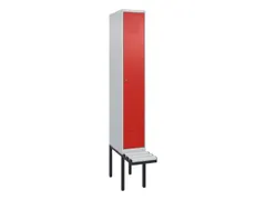 locker voor scheiding van kleding,HxBxD 2120x300x815mm,1vak