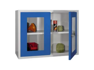 Hangkast 600x800x300mm Achterwand Glad Ral 7035 Front Ral 5010 - 1