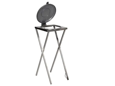 Rvs Afvalverzamelaar 120 Liter 900x400x450mm Voetpedaal Zilver