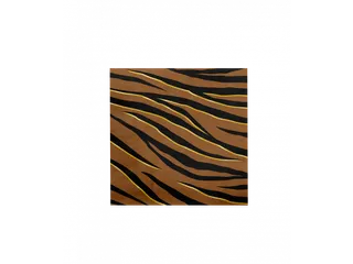 Feest servetten Papier Tiger Safari 16x16cm 8 stuks - 1