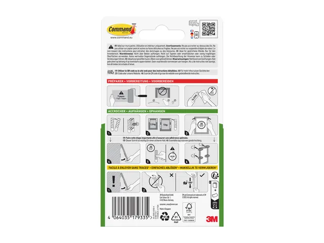 Bevestigingsstrip Command middelgroot klik vast 5,4kg zwart