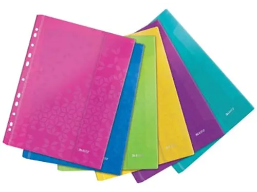 WOW geperforeerde showtas A4 PP geassorteerde kleuren