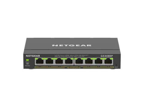 NETGEAR 8-Port Gigabit Ethernet PoE+ Plus Switch (GS308EP), Géré, L2