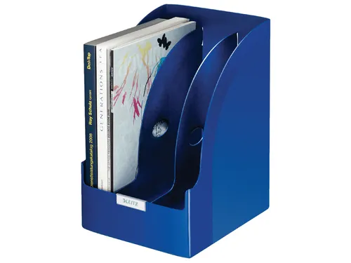 Tijdschriftcassette Leitz Plus jumbo blauw