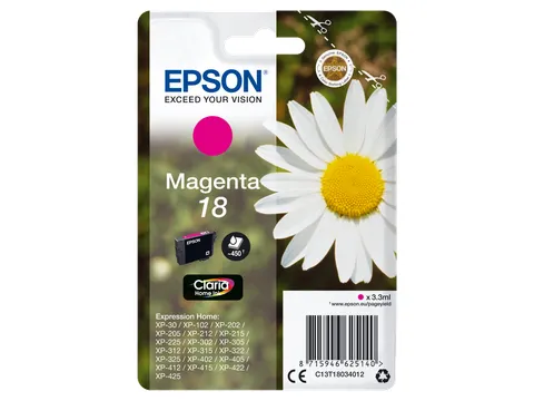 Epson Daisy Claria Home Inktcartridge Magenta C13T18034022