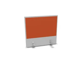 opzetpaneel v. bureau aanbouw achter MP-lichtgrijs BN3012-oranje 600mm - 1