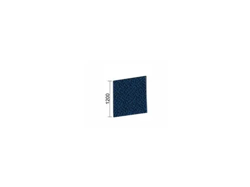 geluidabsorberende scheidingswand,HxBxD 1200x1000x41mm,wand stof,blauw