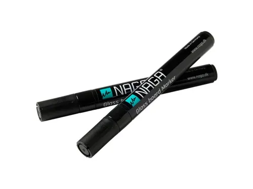 Glasbordmarker 4,5mm Naga set a 2st. zwart