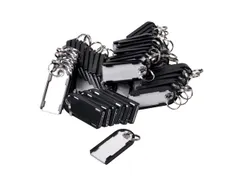 Sleutellabel Pavo magnetisch 50 stuks zwart