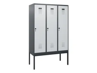 schoollocker,HxBxD 1950x1200x500mm,3vak,vak B 400mm,draaigrendel - 2