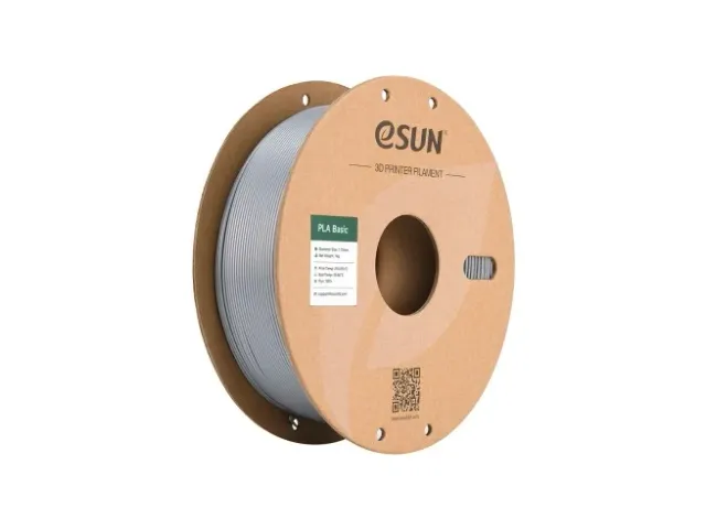 eSUN 3D printer Filament PLA-Basic 1,75mm Zilver 1kg