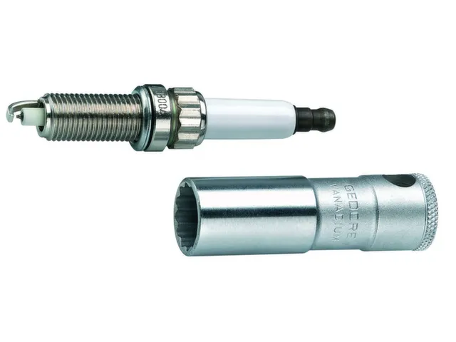 D 55 Bougie-inzetstuk met borgveer 3/8 inch 14mm