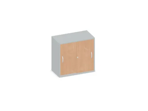 Schuifdeurkast 770x800x430mm Romp Lichtgrijs Decor Front Beuken