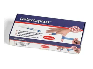 Detectaplast 8348 Textielpleister Elastisch Blauw 180x20mm 100 Stuks - 1