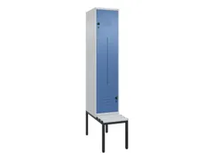 Z-garderobekast,HxBxD 2120x400x815mm,2vak,vak B 400mm,draaigrendel