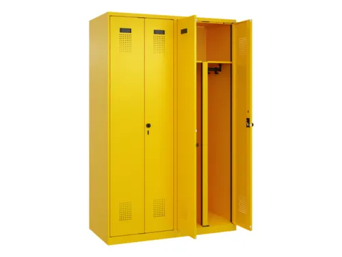PBM-locker,HxBxD 1850x1200x500mm,4vak,vak B 300mm,draaigrendel