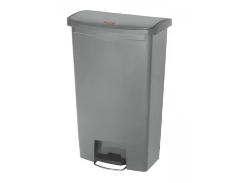 Pedaalemmer Slim Jim Step On Front Kunststof 68 Liter Grijs