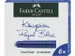 inktpatronen Faber Castell blauw doosje a 6 stuks