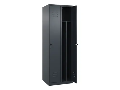 locker voor scheiding van kleding,HxBxD 1850x600x500mm,2vak