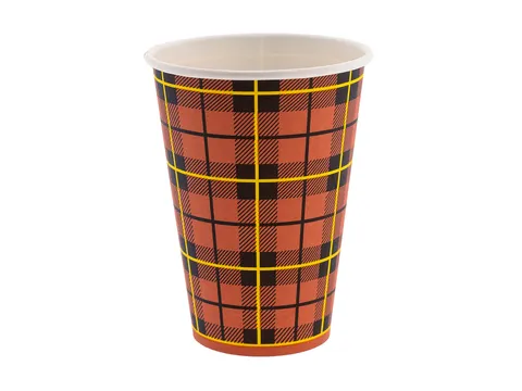 Kartonnen Beker 5% PE 180ml Scotty 100 stuks rood Voordeelbundel