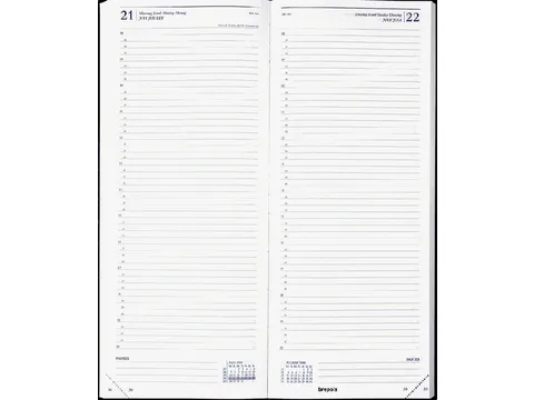 Agenda 2027 Brepols Saturnus Lima 1dag/1pagina zwart