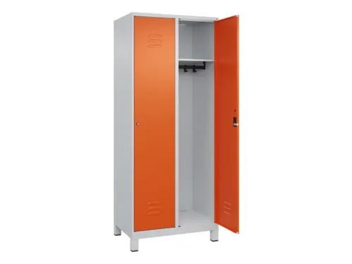 locker,HxBxD 1950x800x500mm,2vak,vak B 400mm,cil.-slot,voeten