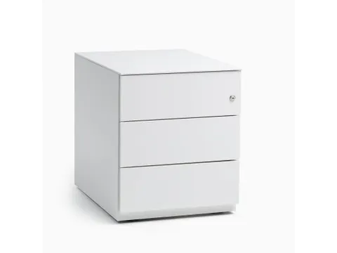 Note Verrijdbaar Ladeblok 3laden A6 Krijtwit