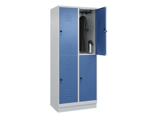 dubbeldekse locker,HxBxD 1950x800x500mm,2x2vak.,vak B 400mm