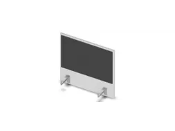 opzetpaneel bureau aanbouw zijkant Bl-wit BN8010-antraciet 600mm