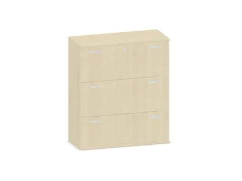 Hangmappenkast 1150X1000X430Mm 3Hangmappenframes Esdoorn