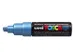 Verfstift Posca PC8K Brede punt 8mm schuin metallic blauw