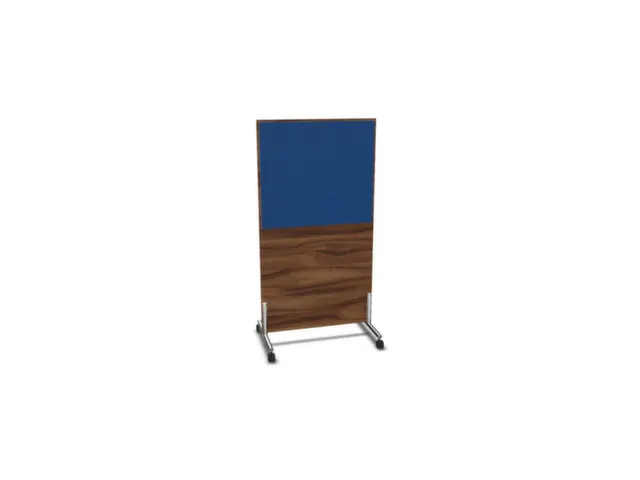 scheidingswand,HxB 1545x800mm,NP-tiepolo nut,BN6016-blauw