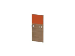 baliepaneel,v. bureau,aanbouw links,B 600mm,NT-cherry,BN3012-oranje