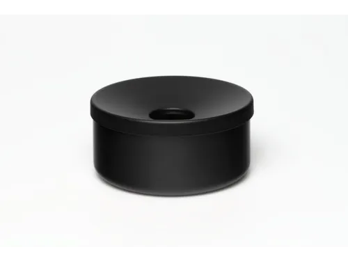 Tafelasbak H X Ø 80x 155mm Plaatstaal Zwart