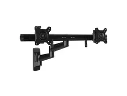 Dubbele Monitorarm Wand Zwart 2 schermen