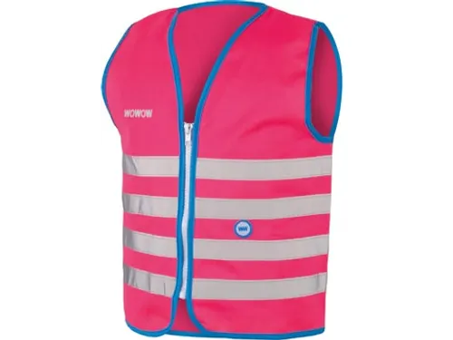Fun Jacket Reflecterend Fluohesje Kind Roze Medium