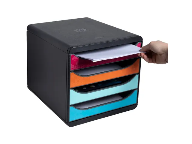 Ladenblok Big Box A4+ 4 laden Assorti