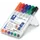 Etui 6 stuks Whiteboardmarker 1-2mm rond Assorti Compact