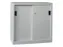 schuifdeurkast,HxBxD 1000x1000x600mm,RAL7035,front RAL7035