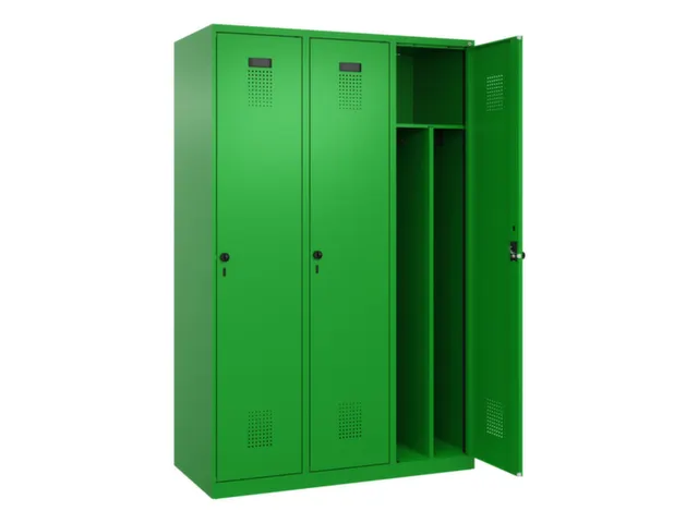 locker voor scheiding van kleding,HxBxD 1850x1200x500mm,3vak