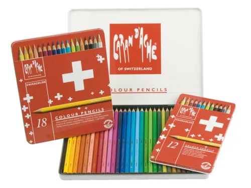 Kleurpotloden Caran D'ache Swisscolor Aquarel 40stuks Assorti