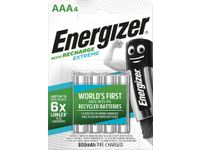 herlaadbare batterijen Extreme AAA, blister 4