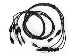 Vertiv Avocent CBL0113, 3 m, USB, USB, HDMI, Zwart, USB