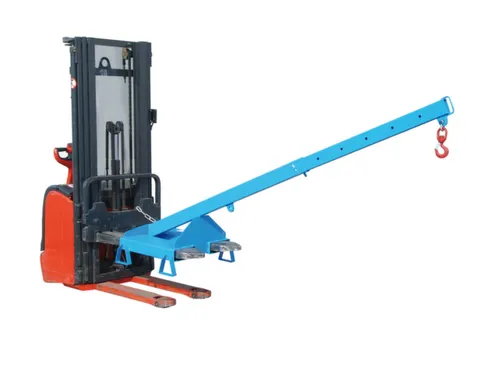 Kraanarm Telescoop Arm Neiging 25° Steunpoten L 1600mm 1t Lichtblauw