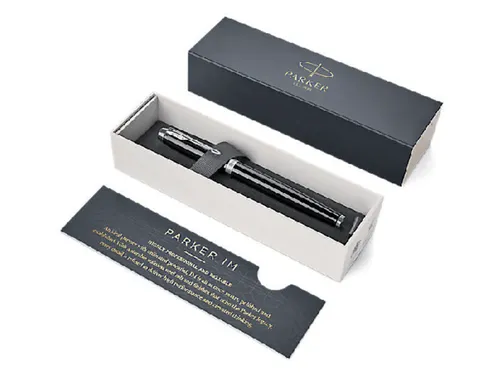 Vulpen Parker IM Black Lacquer CT Finish Medium Blauwe inkt