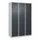 Z-garderobekast,HxBxD 1850x1200x500mm,vak B 200/400mm,draaigrendel
