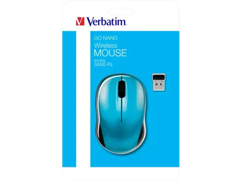 49044 VERBATIM Go NANO Muis 3 knoppen ambidexter wireless blauw