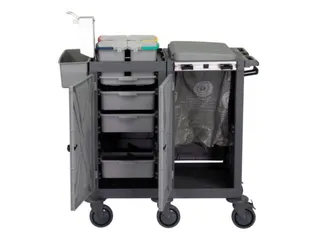 Reinigingswagen,2Kasten,2-4Zakhouders,4X6L Emmer,3Xopvanglegborden - 4
