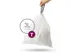 Afvalzakken 3 liter (T) wit, Simplehuman