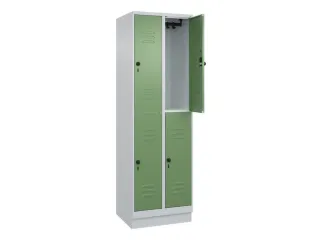 dubbeldekse locker,HxBxD 1950x600x500mm,2x2vak.,vak B 300mm - 2